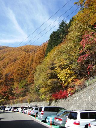 白根三山の　VIEW　SPOT　紅葉の夜叉神峠が皆様を待っています。
