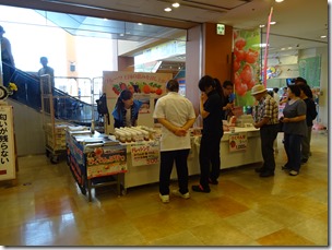 静岡県　エスパルスドリームプラザでさくらんぼのPRキャンペーンをしました！