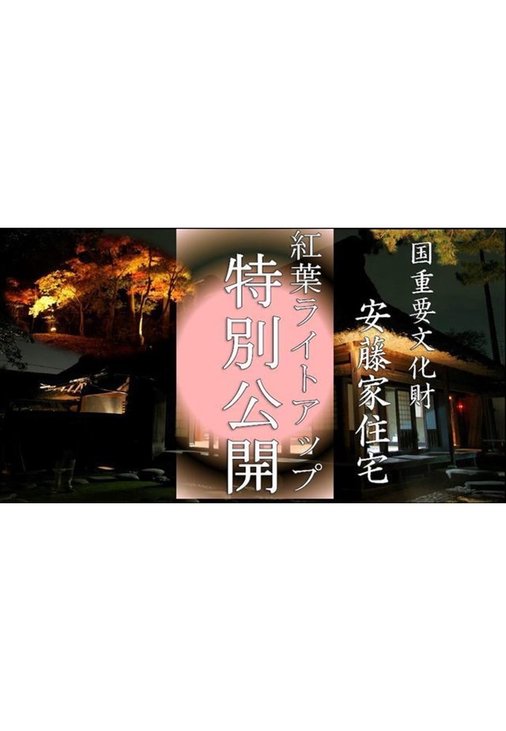 【紅葉ライトアップin安藤家住宅】夜間特別公開